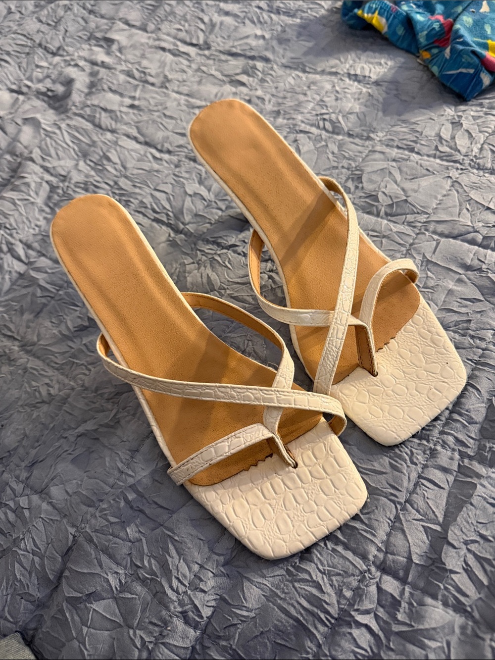 Women’s crocodile print heels